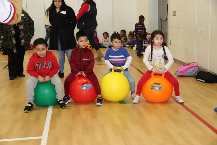 New outdoor learning equipment funded through a grant from the Texas Rangers Baseball Foundation