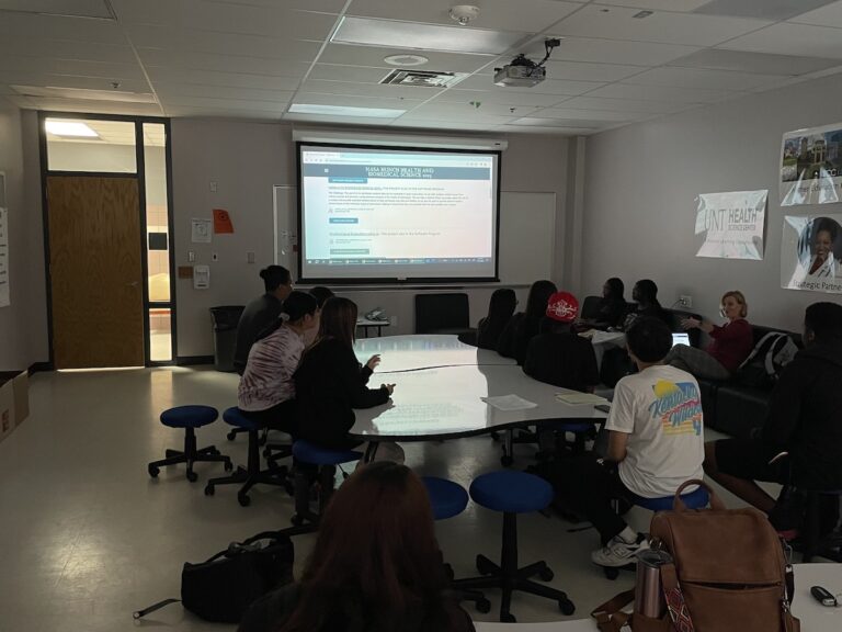 Bowie P-TECH students learn about NSA HUNCH
