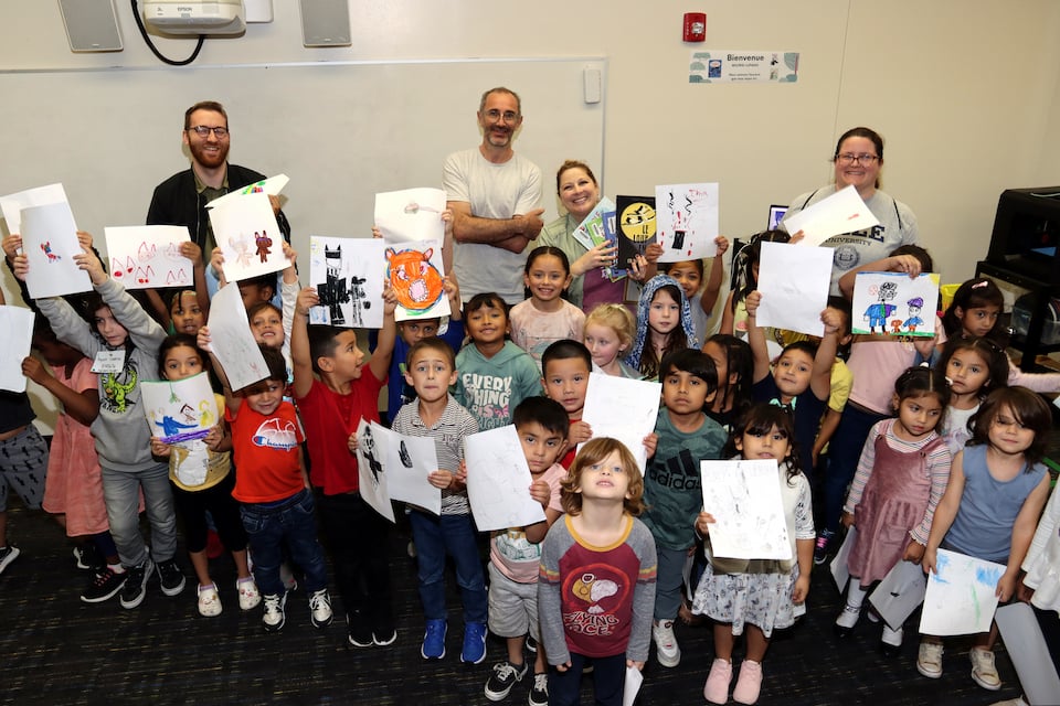 French author Wilfrid Lupano visits Wimbish World Language Academy