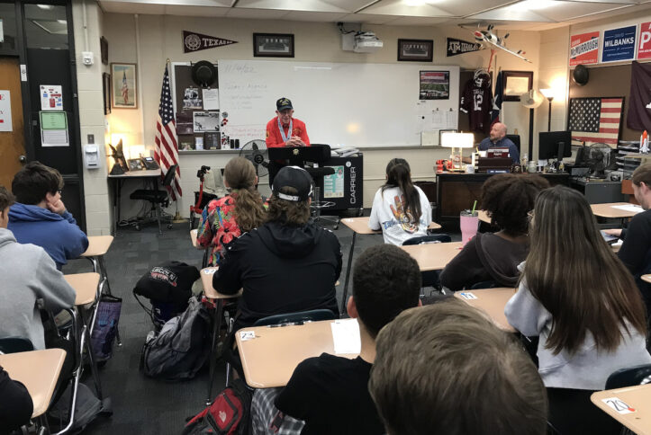 Don Graves, Iwo Jima veteran and American hero visits Martin High School