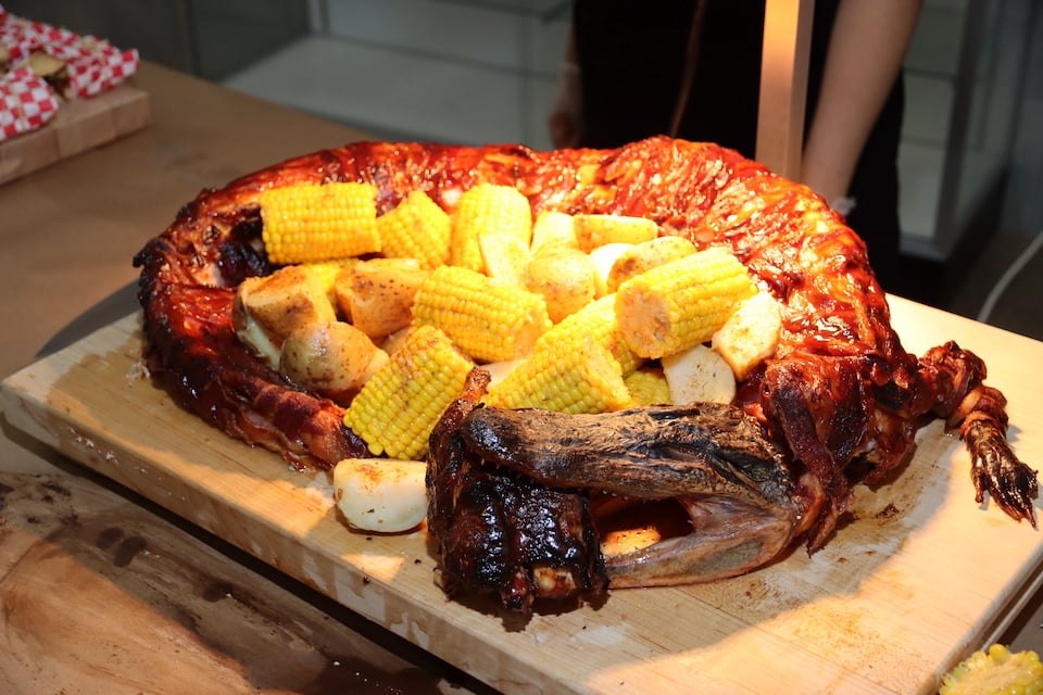 Alligator at CTC Mardi Gras dinner