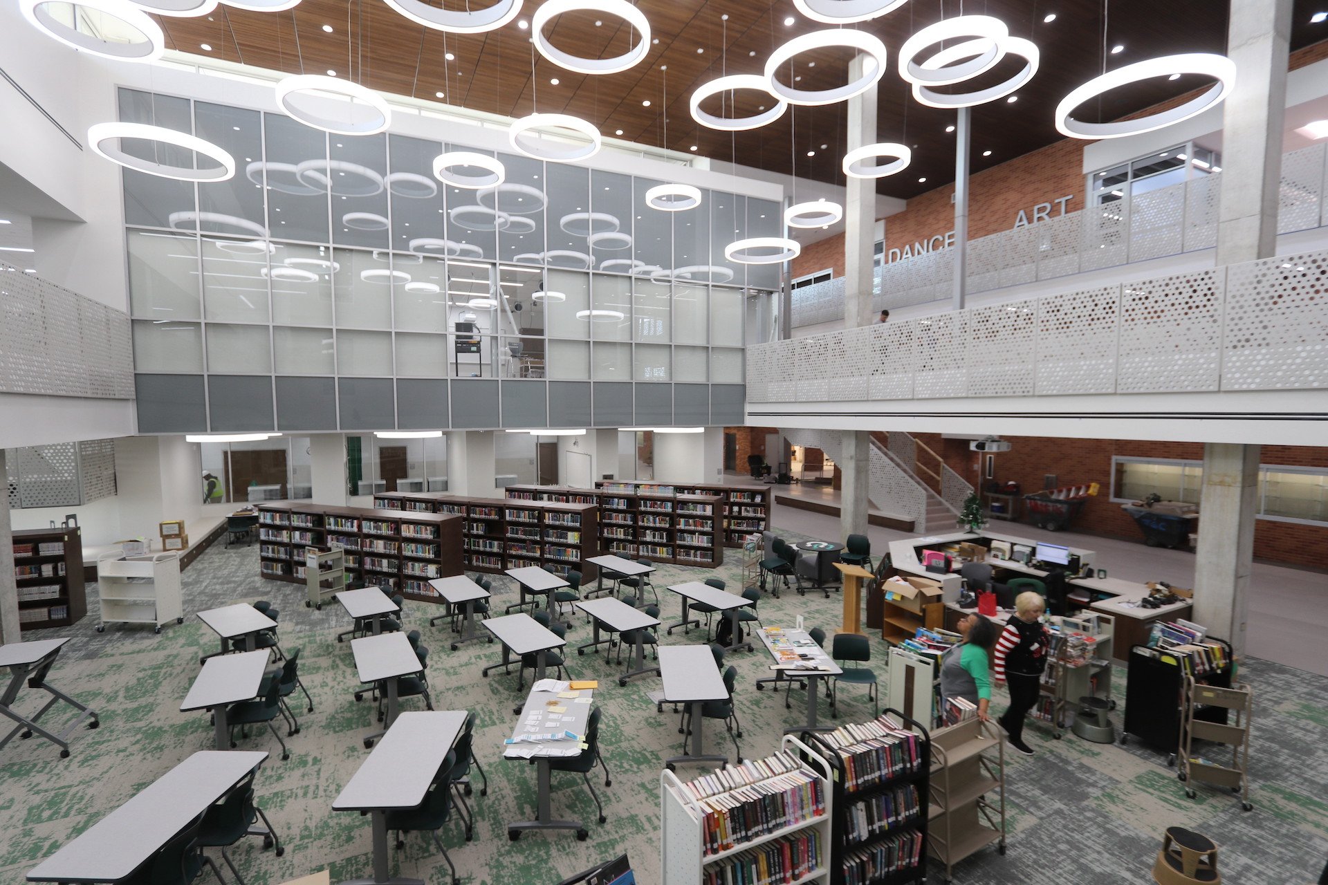 New Arlington High library is almost ready