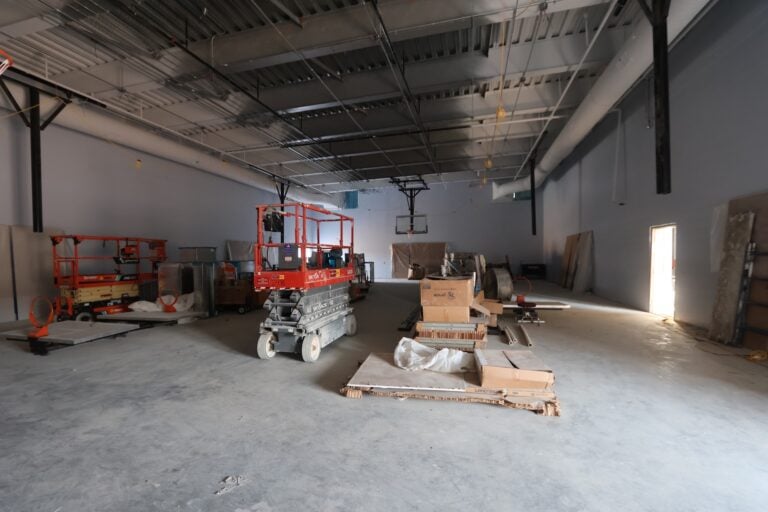 New gym under construction at Miller Elementary