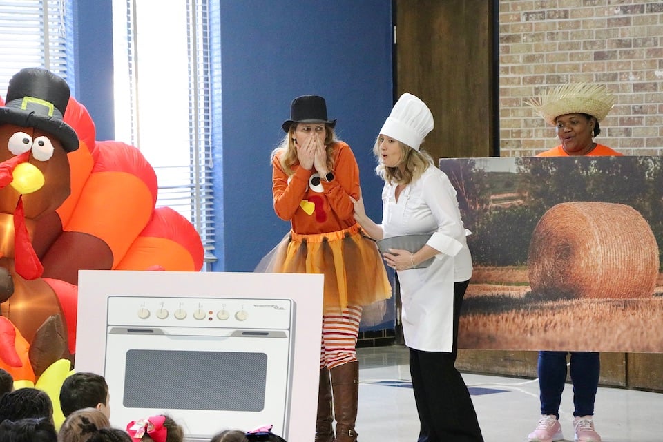 turkey show at Goodman Elementary