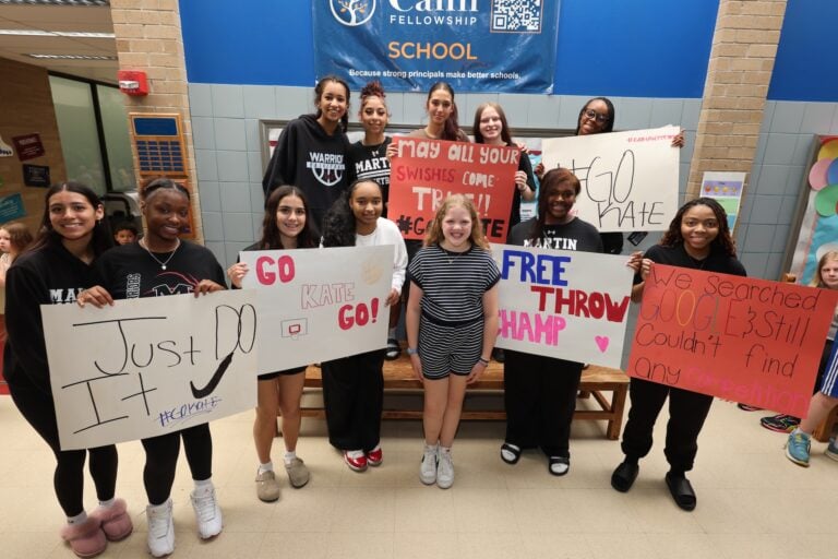 Kate, Hoop Shoot champ