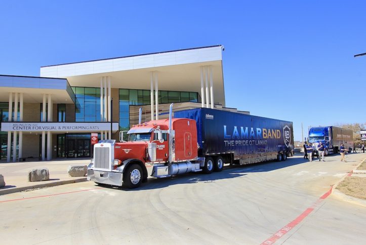 New band trailers roll up to Center for Visual and Performing Arts