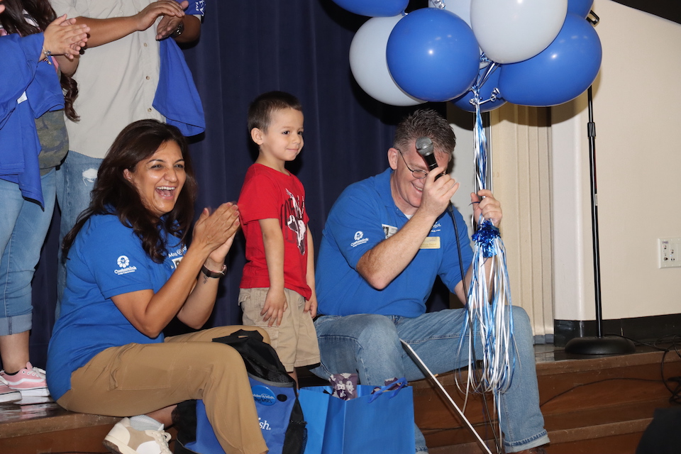 Make-A-Wish surprise for Foster Elementary per-K student