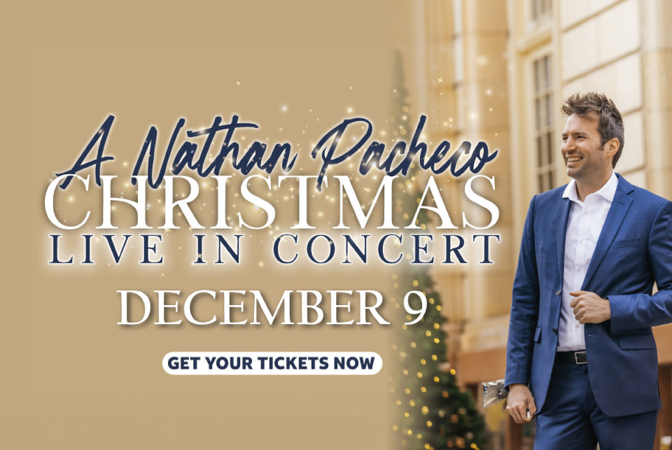 A Christmas With Nathan Pacheco tour coming to the CVPA