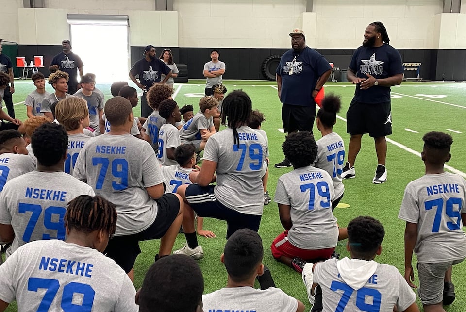 Ty Nsekhe, now Dallas Cowboy hosts fourth annual youth football camp