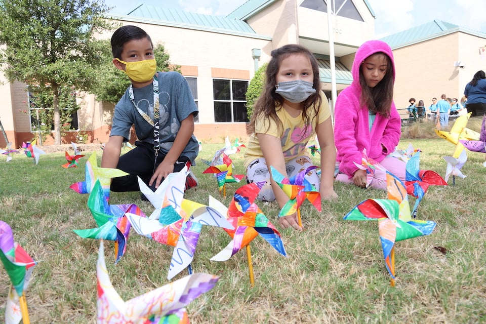 Pinwheels for Peace at Ashworth Elementary
