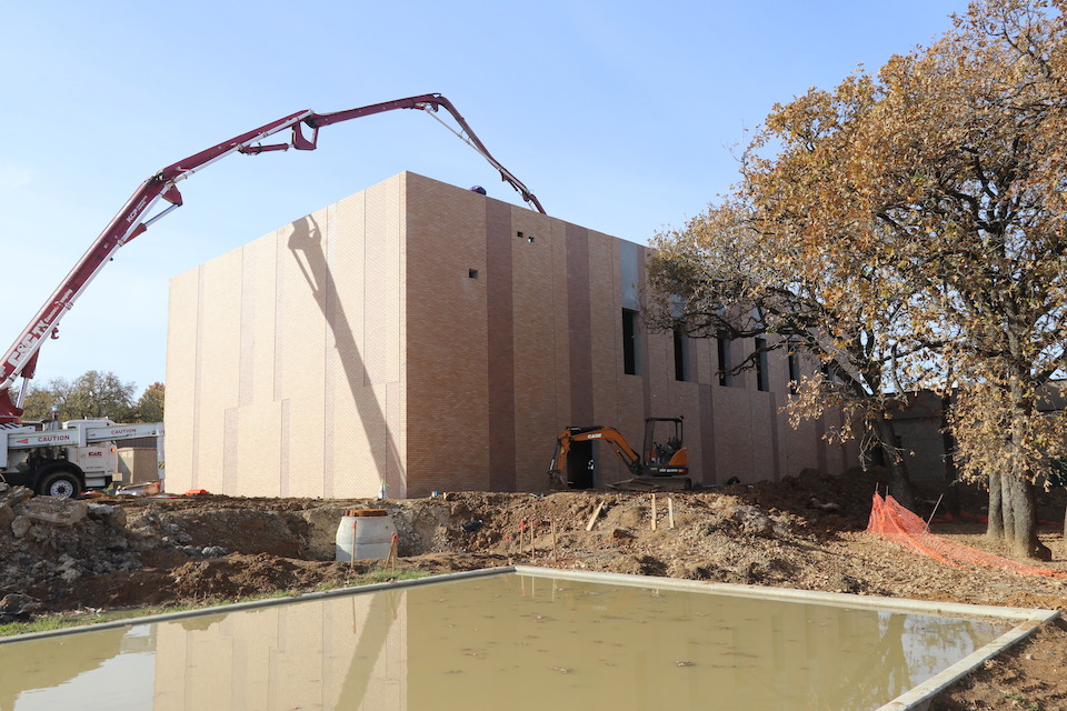 New gyms under construction at four elementary schools - Pope Elementary is in the photo