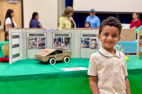 Pre-K students show off science projects at Pre-K STEM Fair
