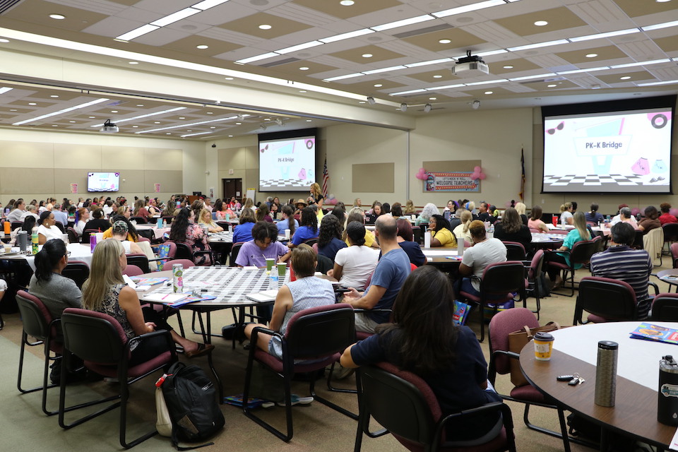 pre-k and kindergarten teachers conference kicks off the new school year.
