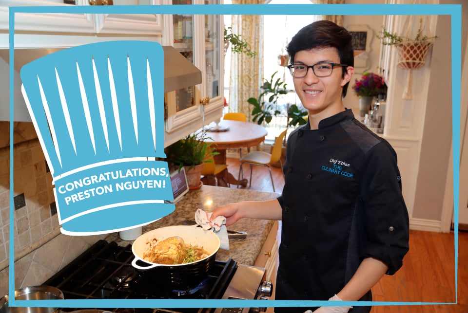 Preston Nguyen, Martin grad and World Food Competition champion