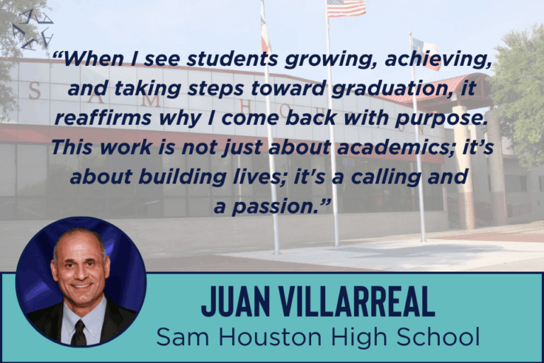 Principals Month-Sam Houston HS Celebrate National Principals Month with Principal Juan Villarreal