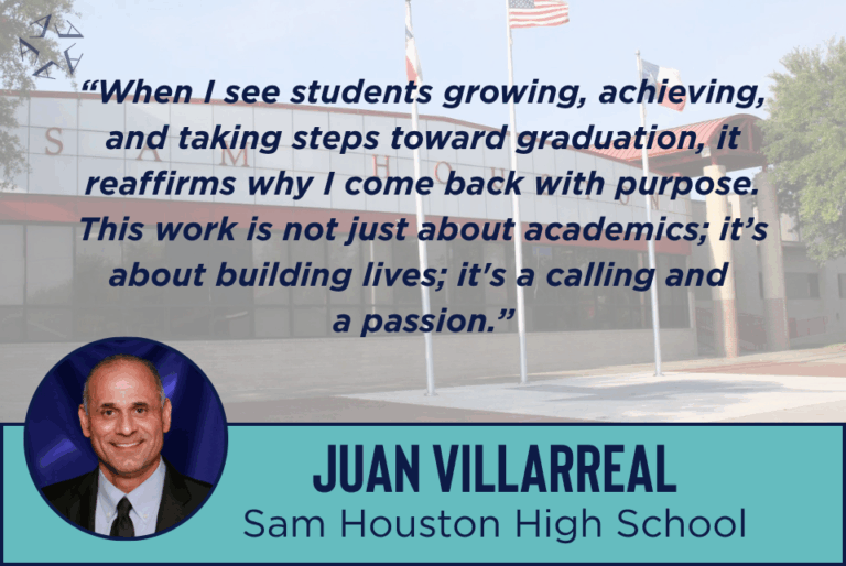 Principals Month-Sam Houston HS Celebrate National Principals Month with Principal Juan Villarreal