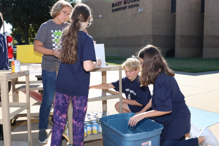 Moore Elementary food drive