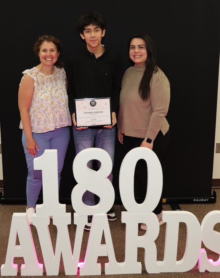 Read 180 Award winner from Ousley Junior High