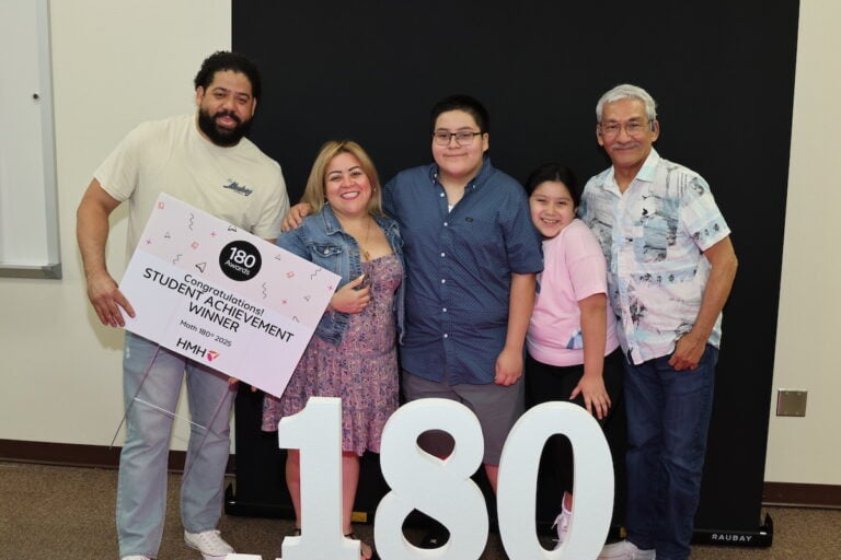 Omar Rodriguez wins Math 180 Award