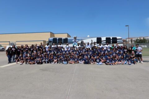 Dallas Cowboys host PLAY 60 flag football camp at Remynse Elementary