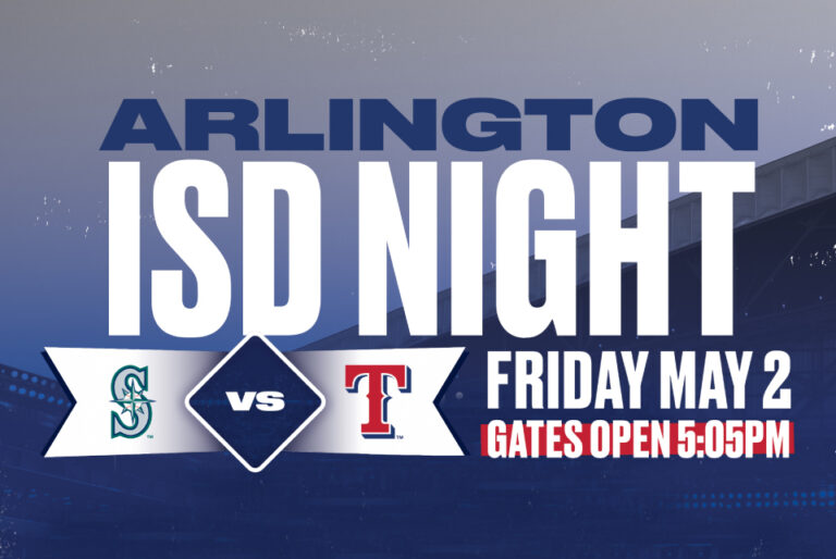 Arlington ISD Night at the Texas Rangers is May 2