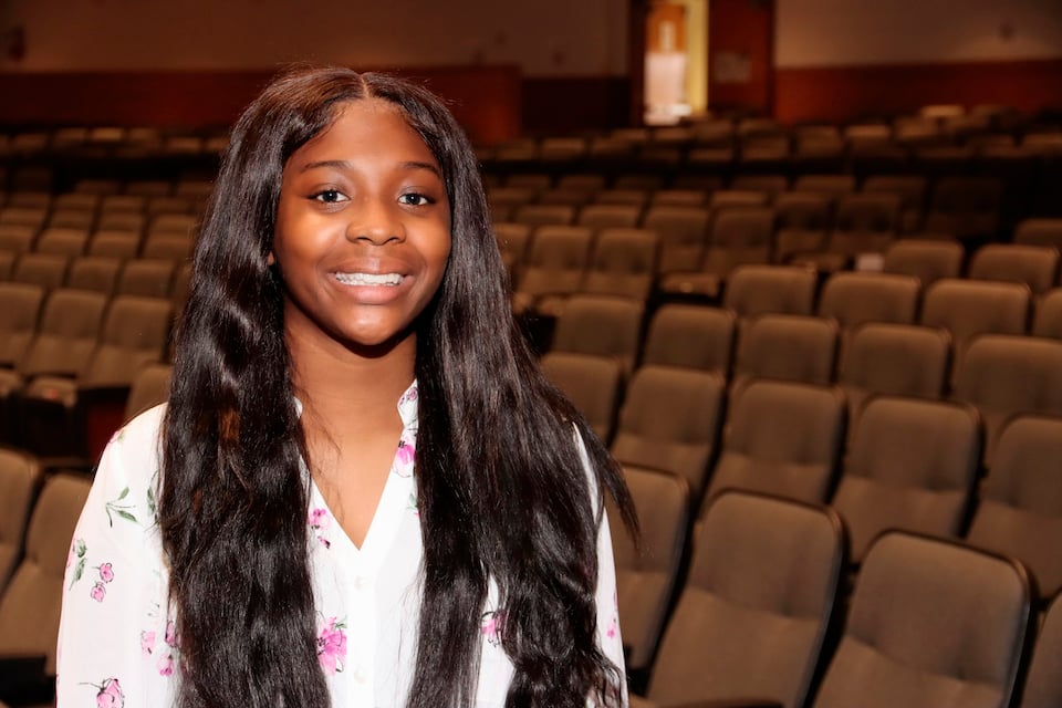 Arlington High School student Ladasia Rhone had perfect attendance