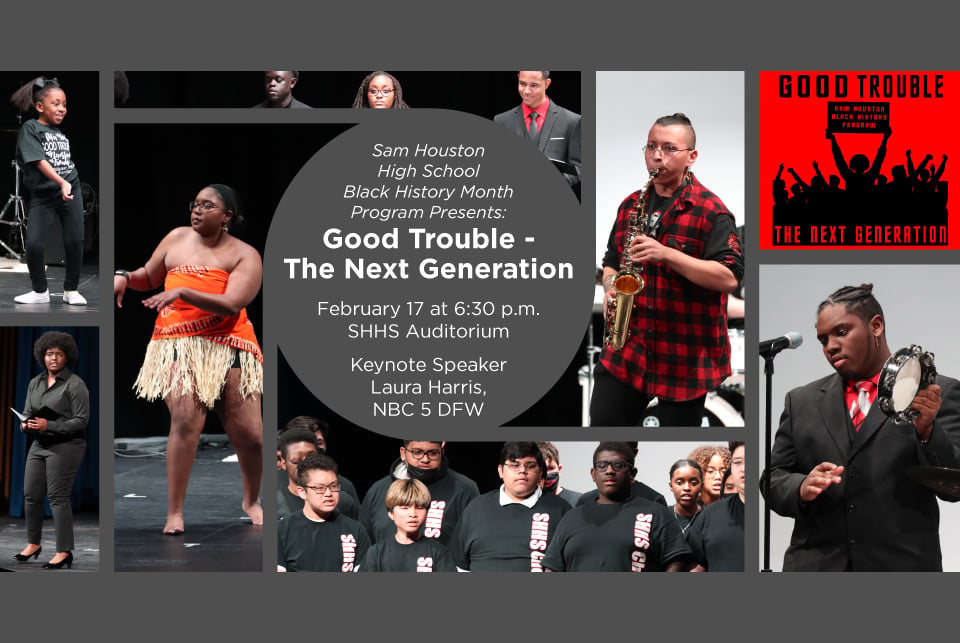 Black History Month celebration at Sam Houston High School