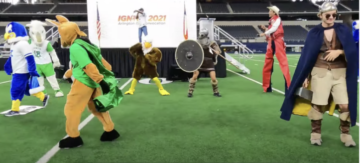 Ignite 2021 rap and mascots