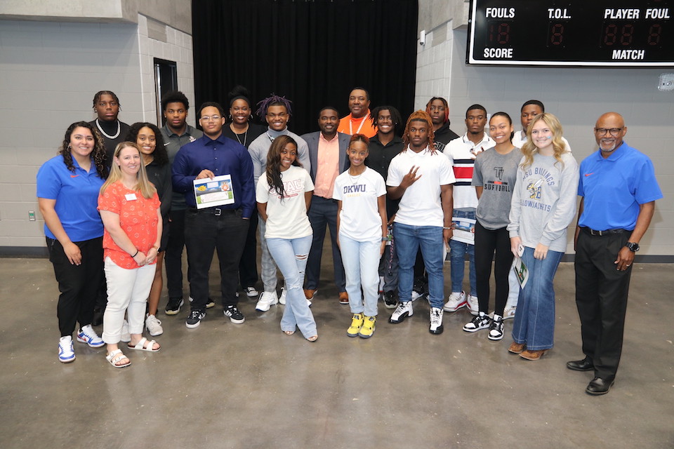 student-athletes at Signing Day 2024