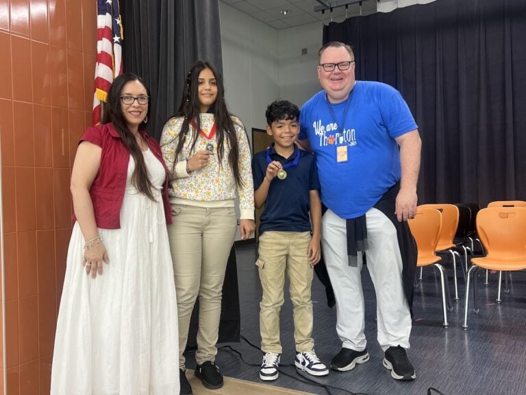 Spanish spelling bee champs at Thonton Elementary School