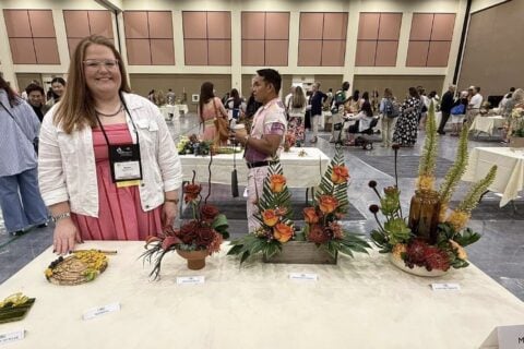 floral design teacher earns prestigious certification