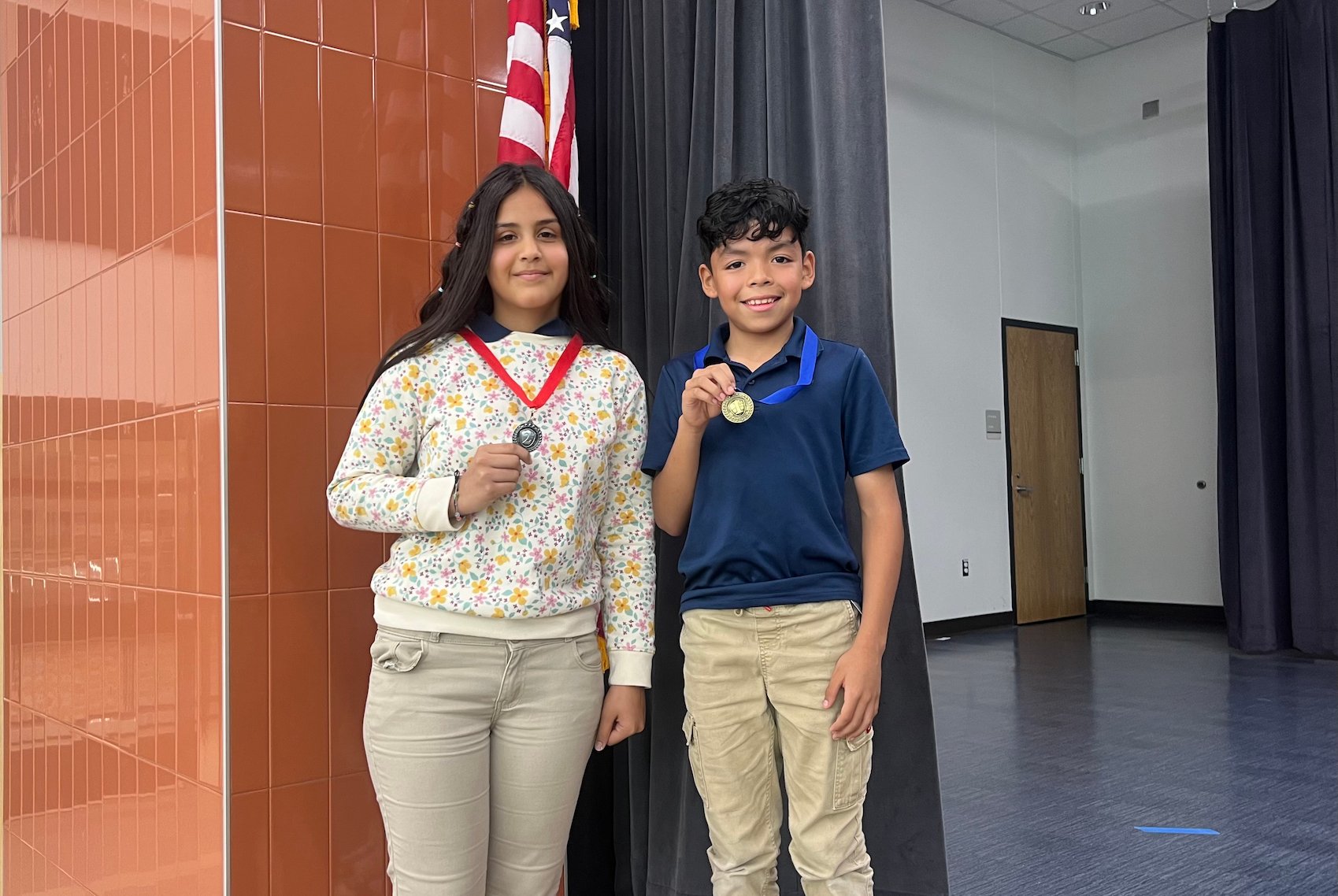 Spelling bee champs at Thornton Elementary's first Spanish spelling bee