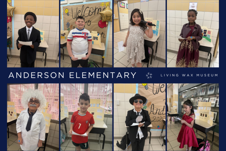 Anderson Elementary students bring ‘icons’ to life in Living Wax Museum