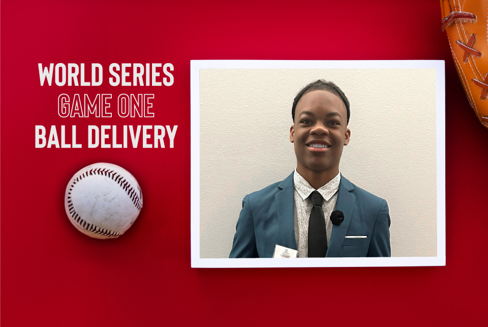 game ball - Martin High School sophomore to deliver game ball for game 1 of the world series