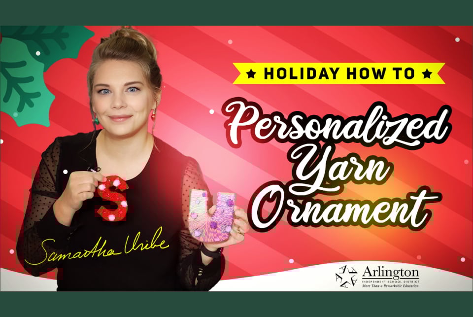 personalized yarn ornaments
