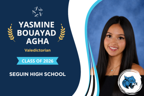 Seguin High School valedictorian shares memories and advice - Yasmine Bouayad Agha