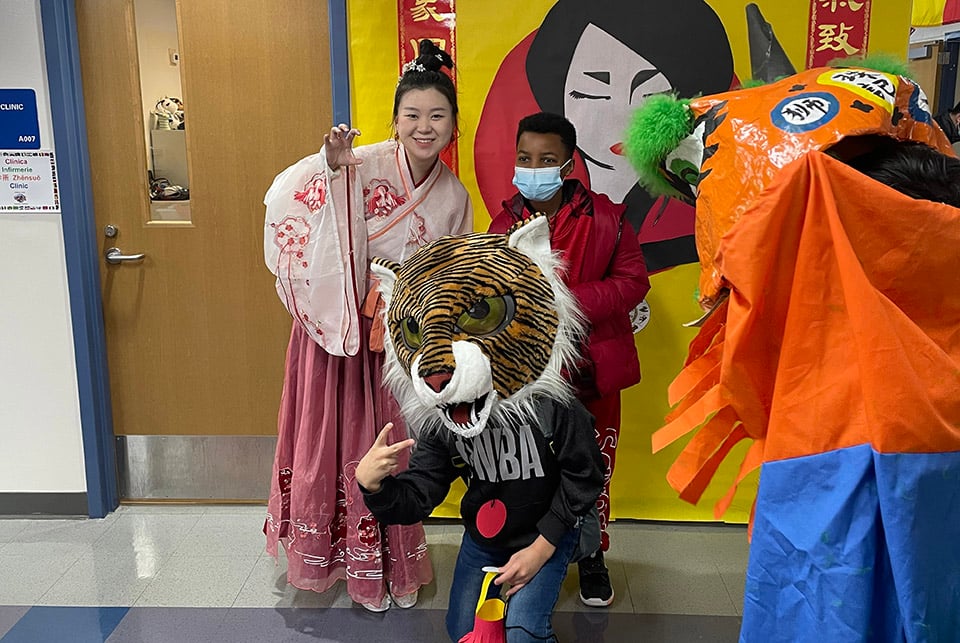 Chinese New Year celebration at Wimbish World Language Academy