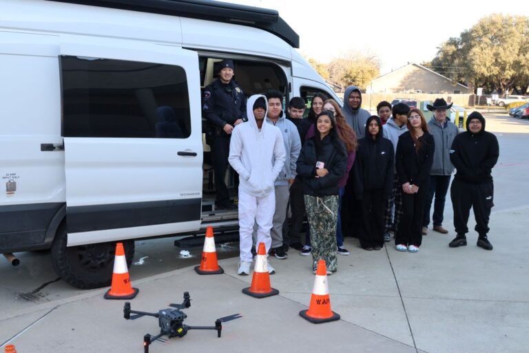 Arlington ISD Police Academy drone show