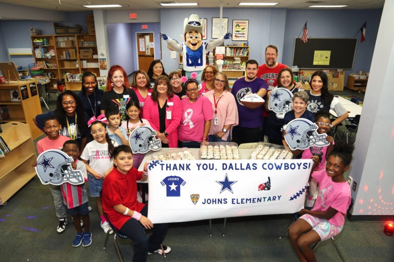 fitness grant - Johns Elementary P.E. teacher with Rowdy