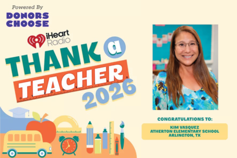 Atherton Elementary teacher wins $5,000 through national iHeartRadio campaign