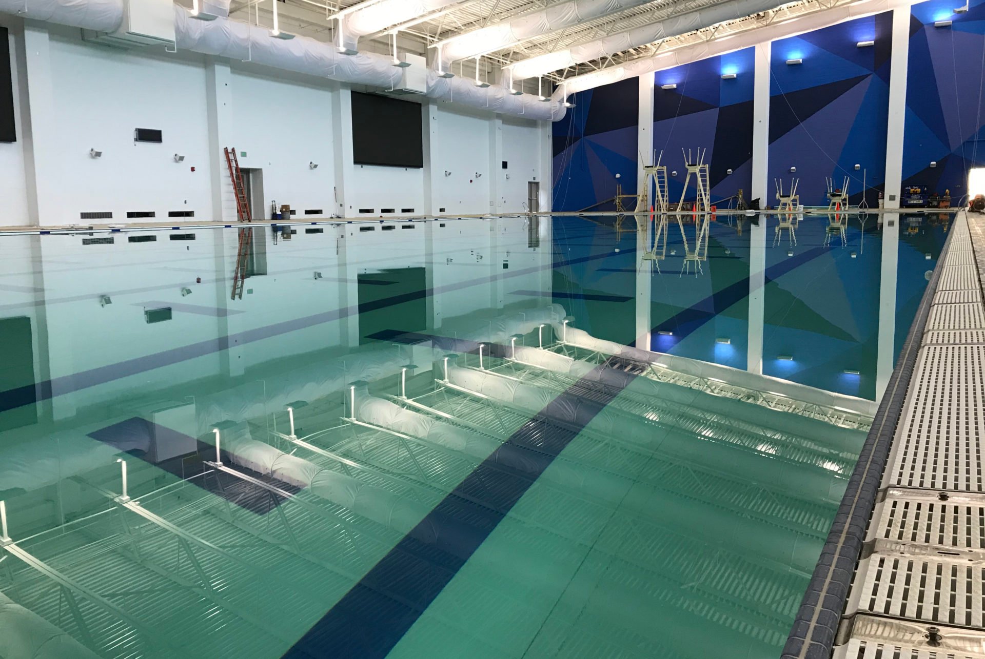 New Arlington ISD pool full of water