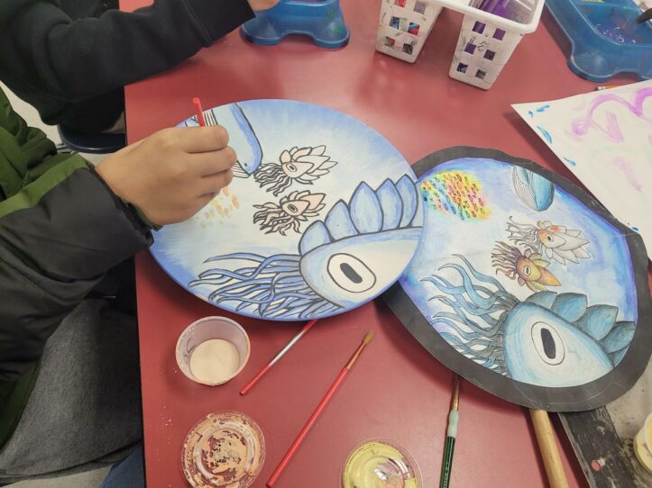 Student ceramic plate for Education Foundation Dream Makers Banquet