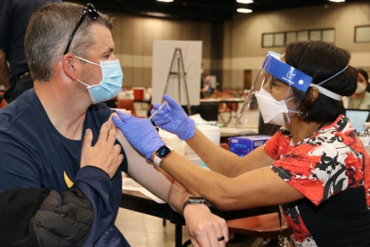 Arlington ISD staff get COVID-19 vaccine